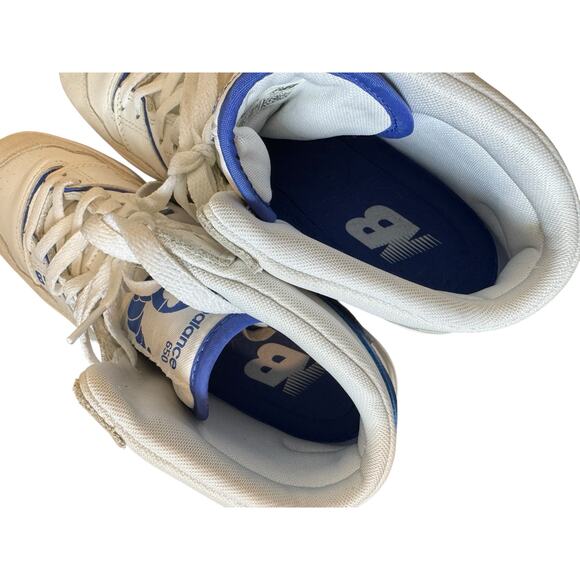 NEW BALANCE 650s Sneakers Men’s Size 10.5 White Marine Blue Angora Gray BB650RWI - Picture 10 of 10